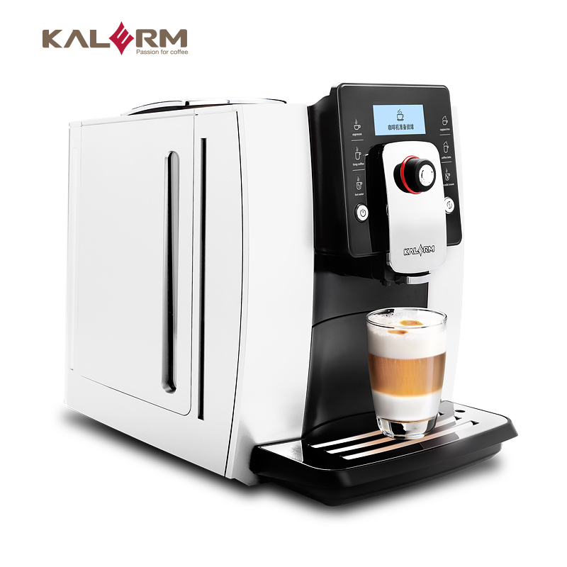全自動(dòng)咖啡機(jī)家用商用意式卡布奇諾拿鐵KALERM/咖樂美 KLM1601-W