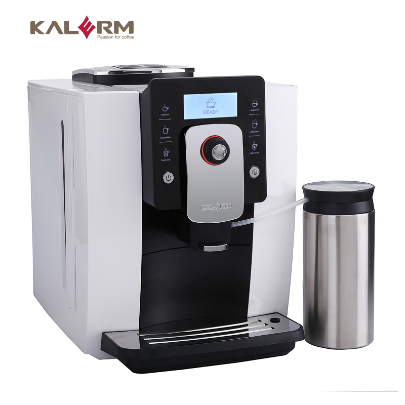 全自動(dòng)咖啡機(jī)家用商用意式卡布奇諾拿鐵KALERM/咖樂美 KLM1601-W